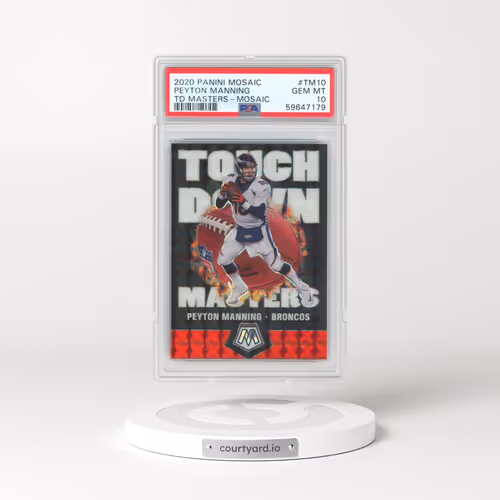 2020 Panini Mosaic Touchdown Masters #TM10 Peyton Manning - Mosaic (PSA 10 GEM MINT)