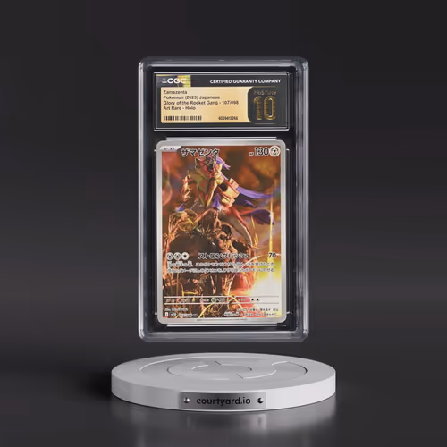 2025 Glory of the Rocket Gang - sv10 #107/098 Zamazenta - Art Rare Holo (CGC 10 PRISTINE)