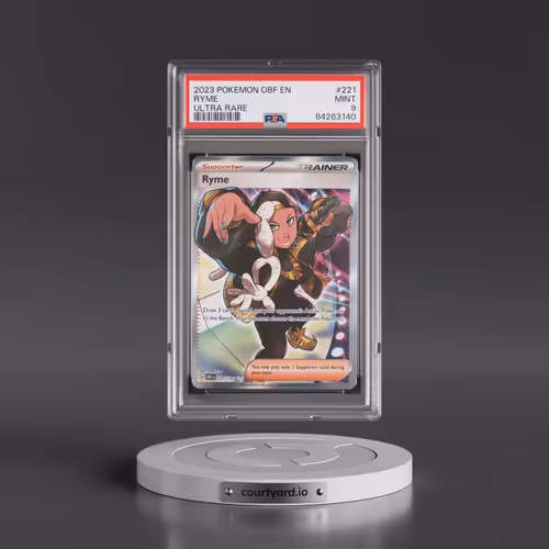 2023 Pokémon Obf EN-Obsidian Flames #221 Ryme - Ultra Rare (PSA 9 MINT)