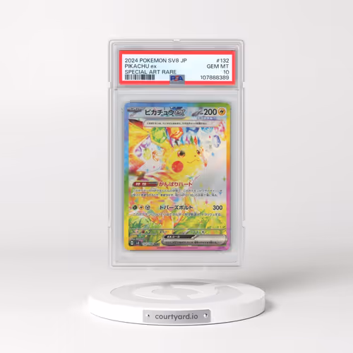2024 Pokémon SV8-Super Electric Breaker #132 Pikachu EX - Holo Special Art Rare (PSA 10 GEM MINT)