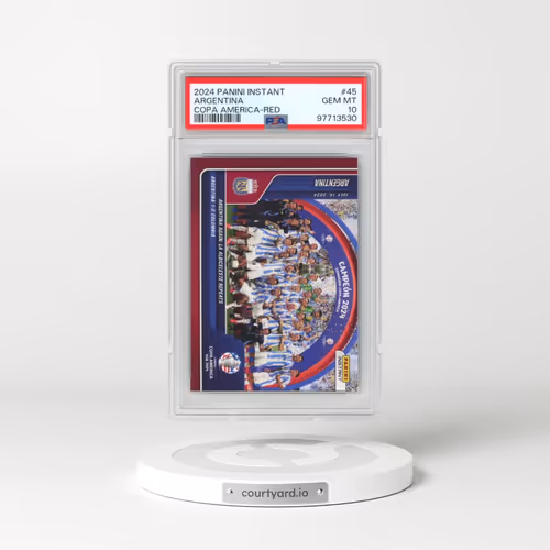 2024 Panini Instant Conmebol Copa America 2024 #45 Argentina - Red (PSA 10 GEM MINT)