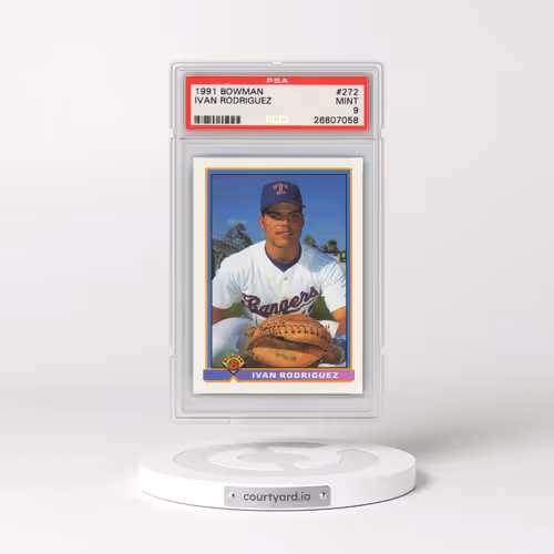 1991 Bowman #272 Ivan Rodriguez (PSA 9 MINT)