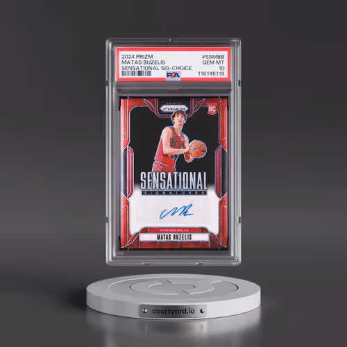 2024 Panini Prizm Sensational Signatures #SSMBB Matas Buzelis - Choice (PSA 10 GEM MINT)