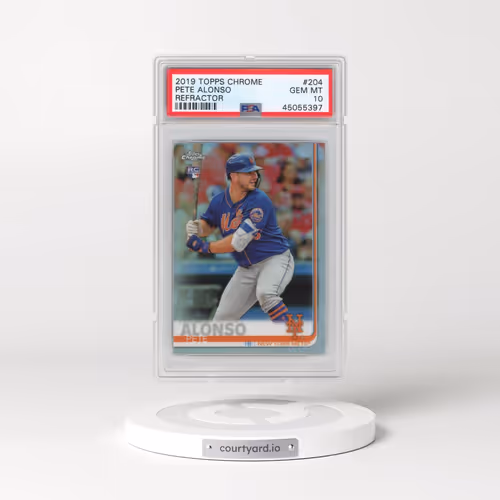 2019 Topps Chrome #204 Pete Alonso - Refractor (PSA 10 GEM MINT)