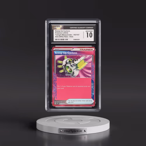 2024 Twilight Masquerade - TWM EN #162/167 Scoop Up Cyclone - ACE SPEC Rare Holo (CGC 10 GEM MINT)