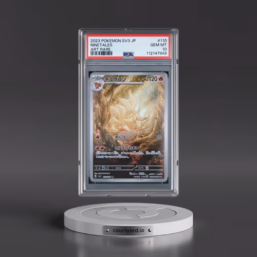2023 Pokémon SV3-Ruler of the Black Flame #110 Ninetales - Art Rare (PSA 10 GEM MINT)