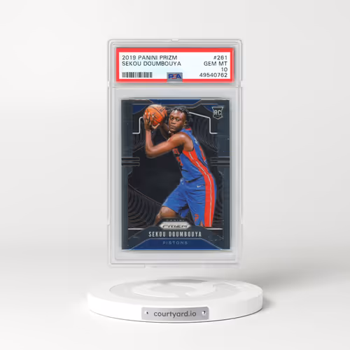 2019 Panini Prizm #261 Sekou Doumbouya (PSA 10 GEM MINT)