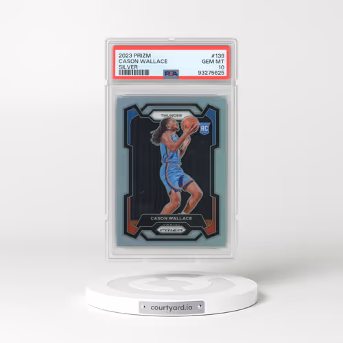 2023 Panini Prizm #139 Cason Wallace - Silver Prizm (PSA 10 GEM MINT)