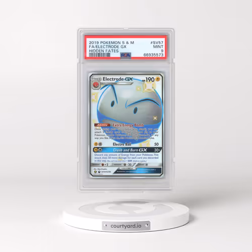 2019 Pokémon Sun & Moon Hidden Fates #SV57 Electrode GX - Holo Full Art (PSA 9 MINT)