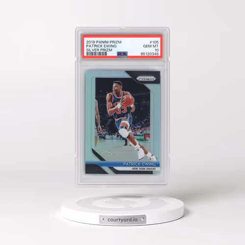 2018 Panini Prizm #105 Patrick Ewing - Silver Prizm (PSA 10 GEM MINT)