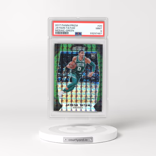 2017 Panini Prizm Mosaic #20 Jayson Tatum - Green (PSA 9 MINT)