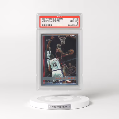 1997 Topps Chrome #123 Michael Jordan (PSA 10 GEM MINT)
