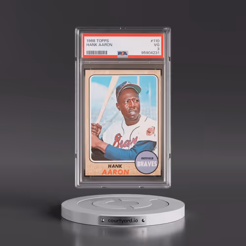 1968 Topps #110 Hank Aaron (PSA 3 VG)