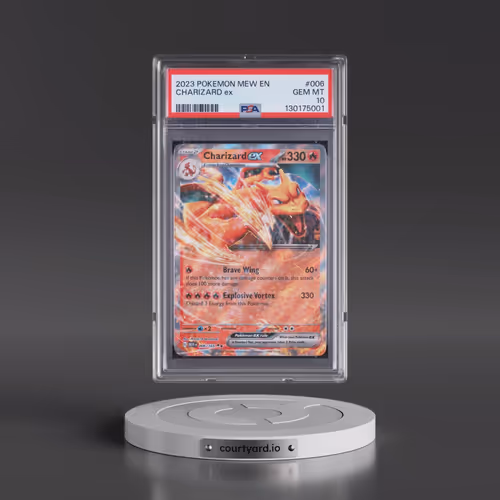 2023 Pokémon Mew EN-151 #006 Charizard EX - Holo (PSA 10 GEM MINT)