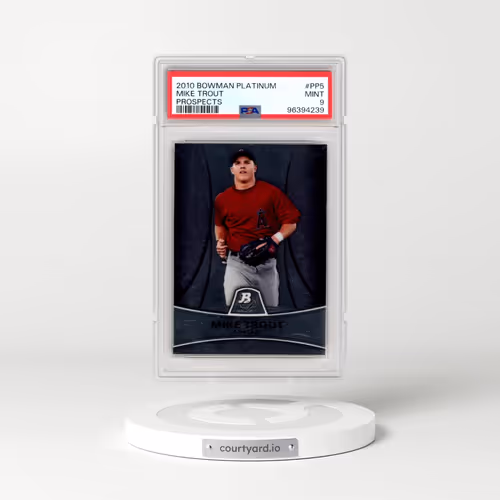 2010 Bowman Platinum Prospects #PP5 Mike Trout (PSA 9 MINT)