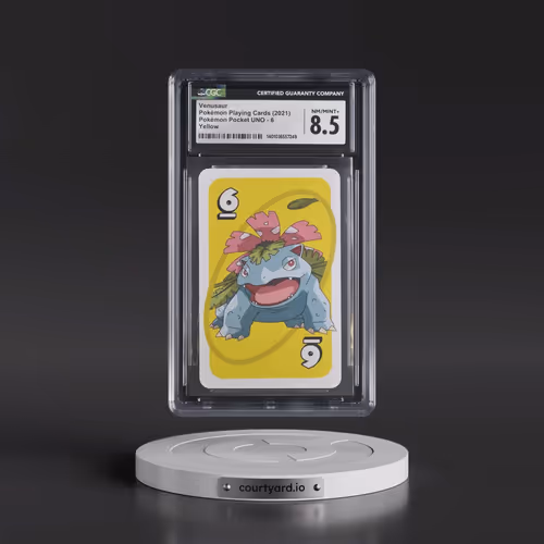 2021 Pokémon Pocket UNO (2021 Pocket Monsters Back) #6 Venusaur - Yellow (CGC 8.5 NM-MT+)