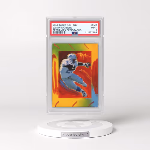 1997 Topps Gallery Peter Max Serigraphs #PM5 Barry Sanders (PSA 9 MINT)