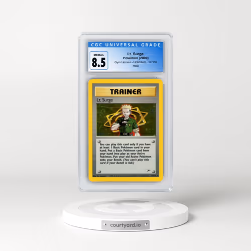 2000 Gym Heroes #17/132 Lt. Surge - Holo (CGC 8.5 NM-MT+)