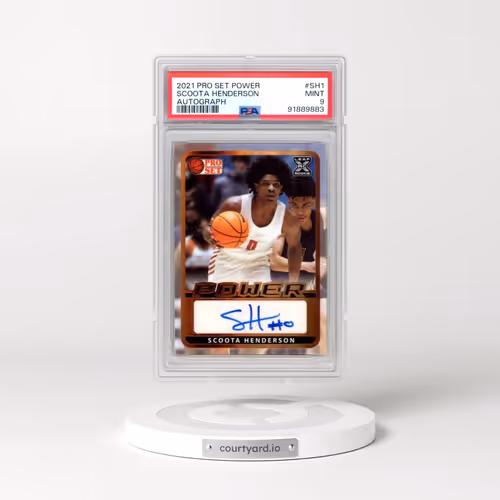 2021 Leaf Pro Set Power Autographs #SH1 Scoota Henderson - Autograph (PSA 9 MINT)