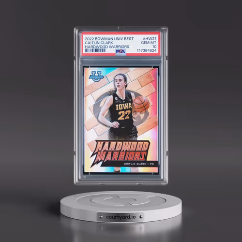 2022 Bowman University Best Hardwood Warriors #HW21 Caitlin Clark (PSA 10 GEM MINT)