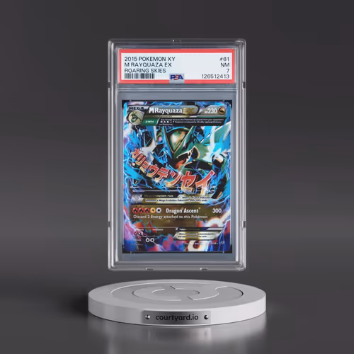2015 Pokémon XY Roaring Skies #61 M Rayquaza EX - Holo (PSA 7 NM)