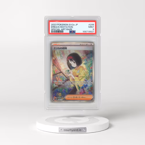 2023 Pokémon Sv2a-Pokemon 151 #206 Erika's Invitation - Special Art Rare (PSA 9 MINT)