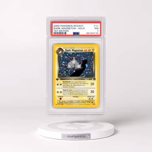 2000 Pokémon Rocket #11 Dark Magneton - 1st Edition Holo (PSA 7 NM)