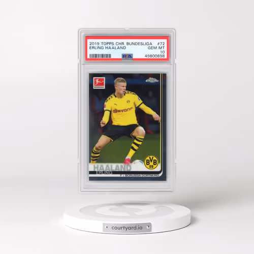 2019 Topps Chrome Bundesliga #72 Erling Haaland (PSA 10 GEM MINT)
