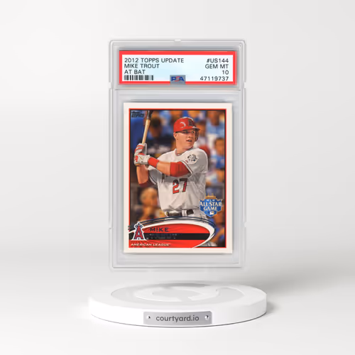 2012 Topps Update #US144 Mike Trout - At Bat (PSA 10 GEM MINT)