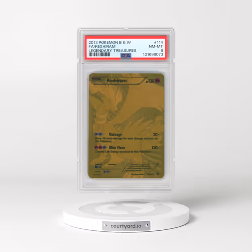 2013 Pokémon Black & White Legendary Treasures #114 Reshiram - Full Art (PSA 8 NM-MT)
