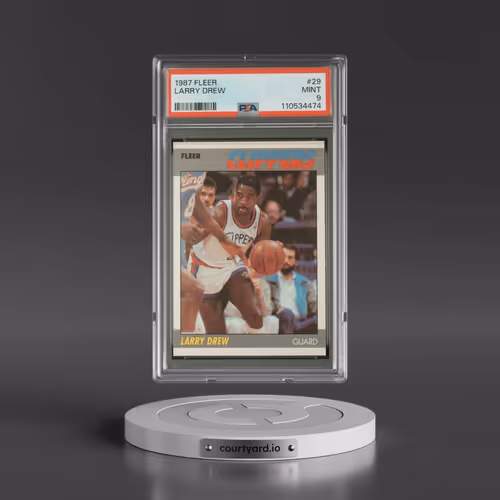 1987 Fleer #29 Larry Drew (PSA 9 MINT)