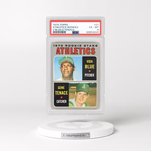 1970 Topps #21 Athletics Rookies - Vida Blue/Gene Tenace (PSA 6 EX-MT)