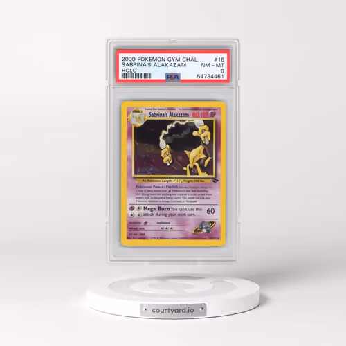 2000 Pokémon Gym Challenge #16 Sabrina's Alakazam - Holo (PSA 8 NM-MT)
