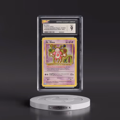 2023 Pokémon Clb-Trading Card Game Classic Blastoise & Suicune EX Deck #013 Mr. Mime (CGC 9 MINT)