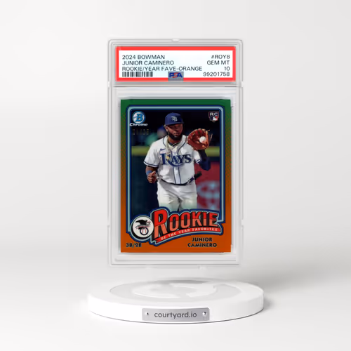 2024 Bowman Rookie of the Year Favorites #ROY8 Junior Caminero - Orange (PSA 10 GEM MINT)
