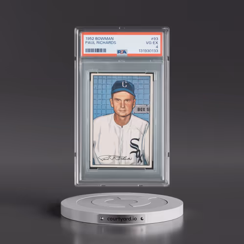 1952 Bowman #93 Paul Richards (PSA 4 VG-EX)