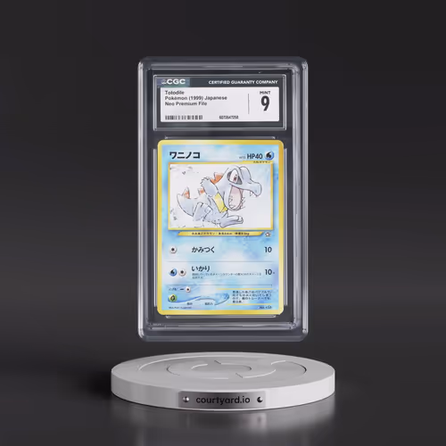 1999 Neo Premium File Totodile - No Rarity (CGC 9 MINT)