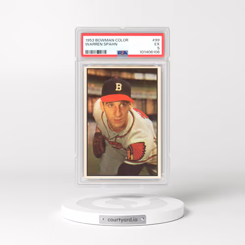 1953 Bowman Color #99 Warren Spahn (PSA 5 EX)