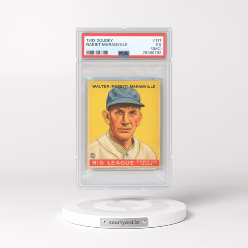 1933 Goudey #117 Rabbit Maranville (PSA 5 EX)