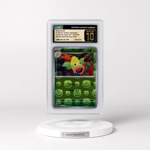 2023 Pokémon Card 151 #070/165 Weepinbell - Reverse Holo Master Ball (CGC 10 PRISTINE)