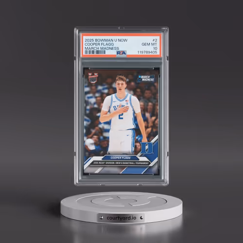 2025 Bowman U Now March Madness #2 Cooper Flagg (PSA 10 GEM MINT)