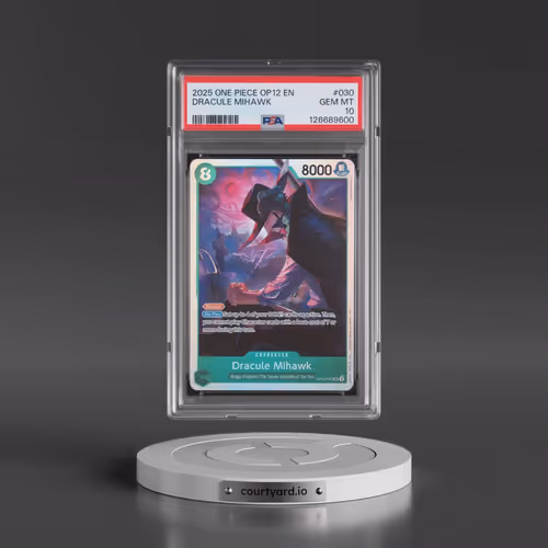 2025 One Piece OP12-Legacy of the Master #030 Dracule Mihawk (PSA 10 GEM MINT)