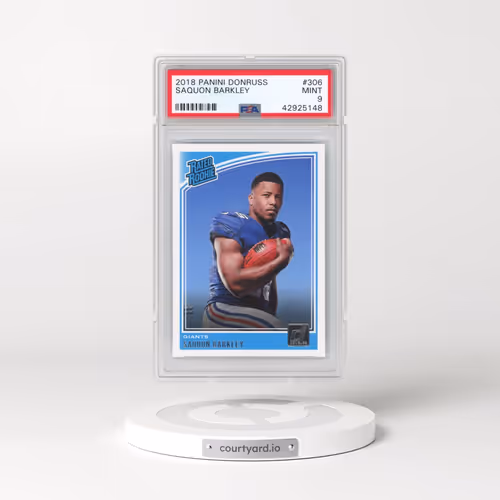 2018 Panini Donruss #306 Saquon Barkley (PSA 9 MINT)