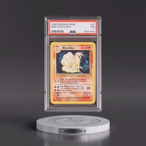 1999 Pokémon Game #12 Ninetales - Holo (PSA 7 NM)