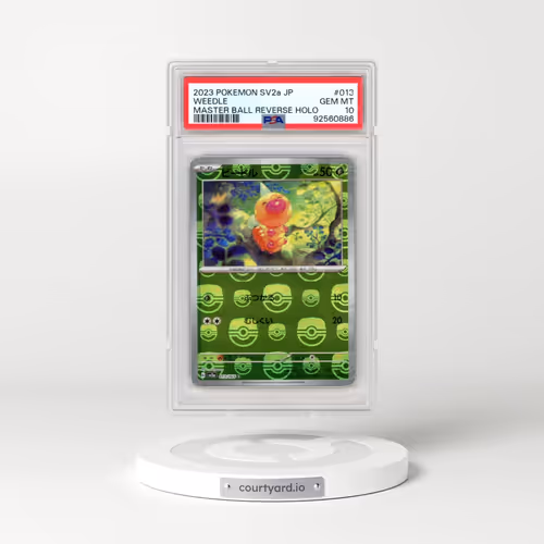 2023 Pokémon Sv2a-Pokemon 151 #013 Weedle - Reverse Holo Master Ball (PSA 10 GEM MINT)