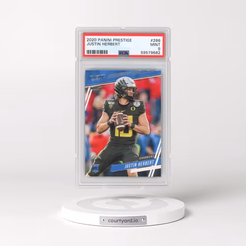 2020 Panini Prestige #266 Justin Herbert (PSA 9 MINT)