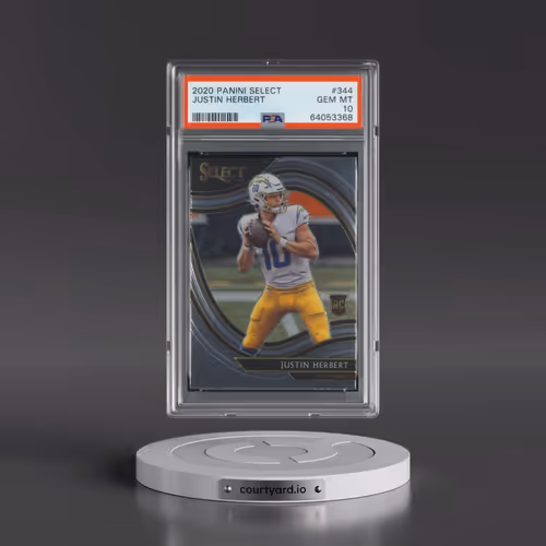 2020 Panini Select #344 Justin Herbert (PSA 10 GEM MINT)
