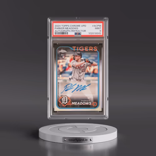 2024 Topps Chrome Update Chrome Baseball Update Series Autographs #ACPM Parker Meadows - Refractor (