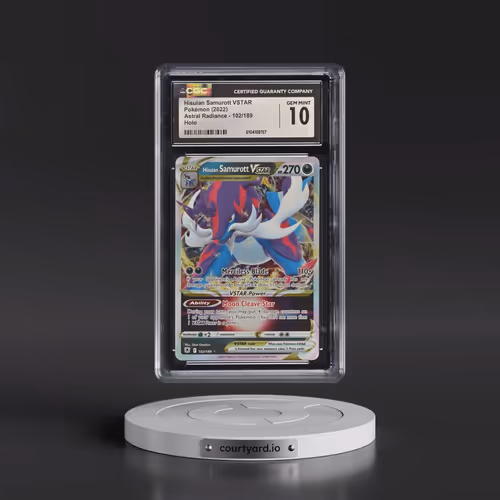 2022 Astral Radiance #102/189 Hisuian Samurott VSTAR - Holo (CGC 10 GEM MINT)