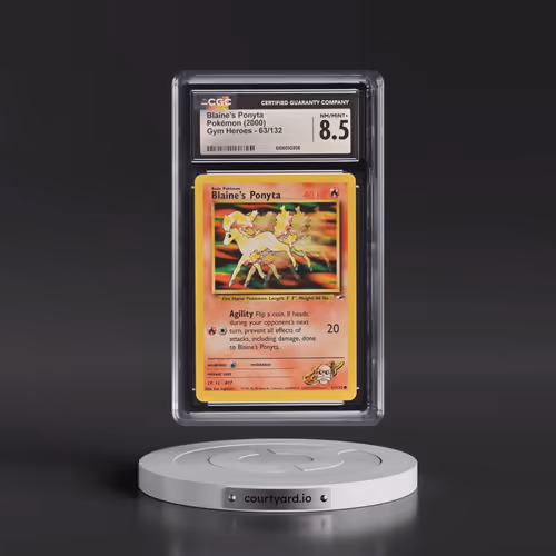 2000 Gym Heroes #63/132 Blaine's Ponyta (CGC 8.5 NM-MT+)